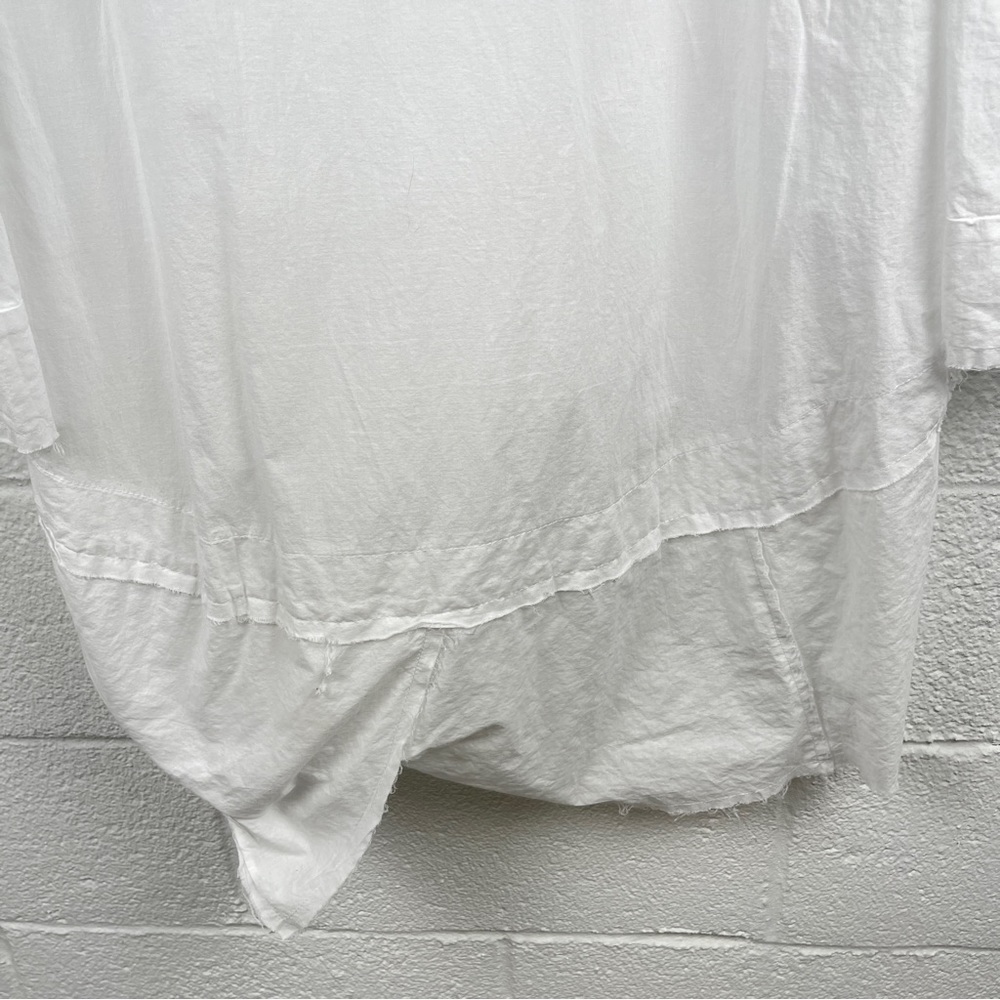 Studio B3 White Button Down Cotton Tunic Blouse Size 40/42 - Picture 11 of 14